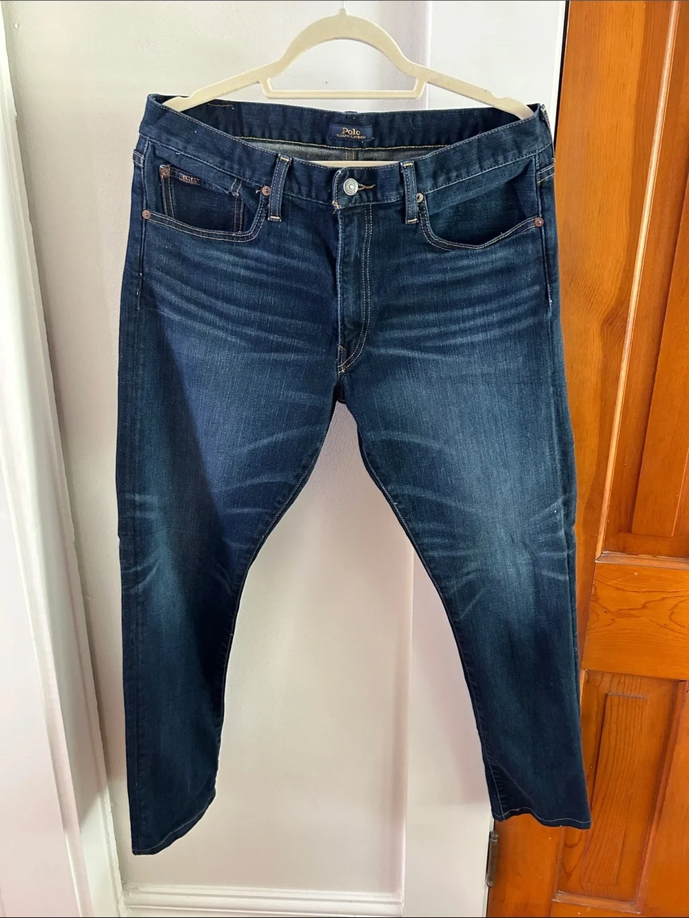 Polo by Ralph Lauren Men's Dark Blue Slim Straight Jeans